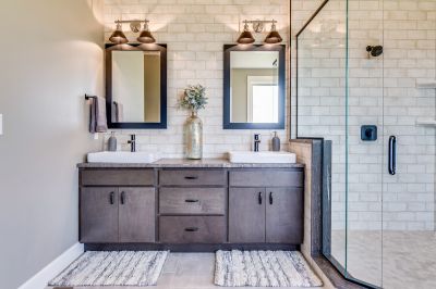 Floating Vanity and Double Sinks
